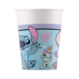 Papírové kelímky Stitch a Angel 8 ks