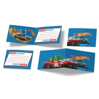 Party pozvánky Hot Wheels 6ks