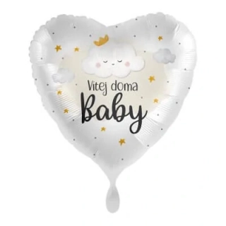 Fóliový balónek Vítej doma Baby CZ 43 cm