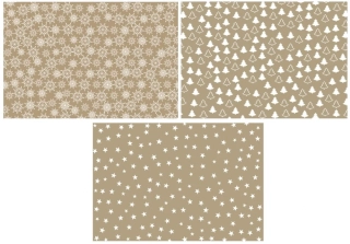 Balicí papír vánoční kraft mix 200 × 70 cm