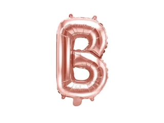 Foliové písmeno B rose gold 35 cm