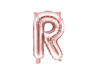 Foliové písmeno R rose gold 35 cm