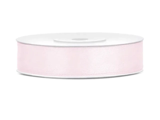 Saténová stuha pudrově růžová 12 mm x 25 m