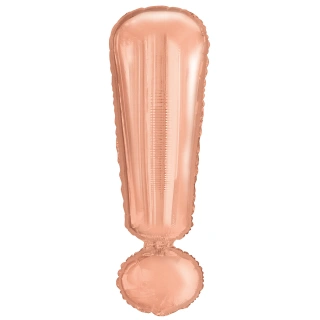 Foliový symbol Vykřičník rose gold 100 cm