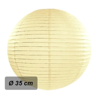 Lampion kulatý 35 cm šampaň