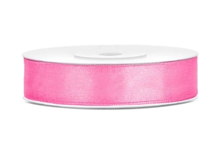 Saténová stuha ružová 12 mm x 25 m