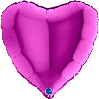 Foliový balonek srdce fialové 46 cm
