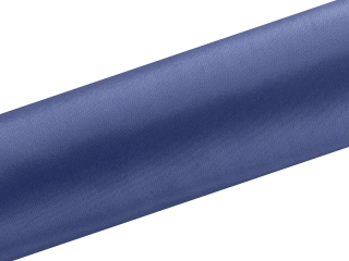 Satén v roli úzký Tmavě modrý 16 cm x 9 m