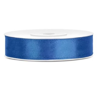 Saténová stuha modrá 12 mm x 25 m