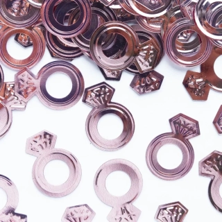 Konfety rosegold prstýnky