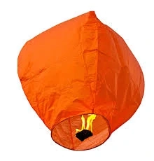 Lampion štěstí oranžový
