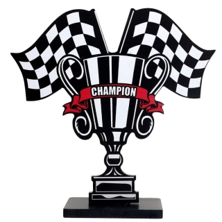 Dřevěná dekorace na stůl Závodění